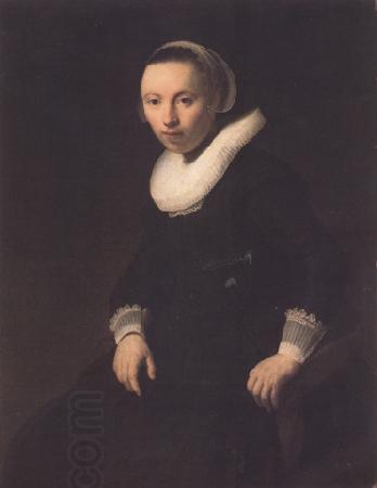 REMBRANDT Harmenszoon van Rijn Portrait of a young woman seated (mk33) China oil painting art